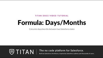 Calculate days/months between two Salesforce dates in Titan Word-addin
