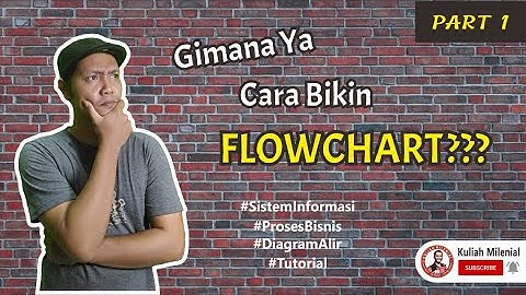 TUTORIAL CARA MEMBUAT FLOWCHART | Flowchart Sistem | Part 1