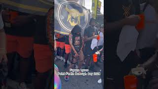 Fayann Lyons was in the J’Ouvert band for Point Fortin Borough Day