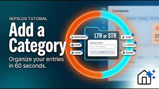 How to add, rename & delete Real Estate Professional categories in REPSLog