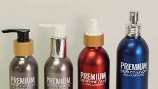 Custom Aluminum Bottles Showcase - Real Physical Samples (10ml-1000ml) | B2B Packaging Supplier