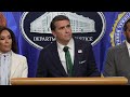 White House officials hold news conference on Washington media dinner shooting suspect