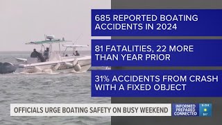Officials urge boating safety on busy Memorial Day weekend