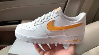 nike air force 1 gold check