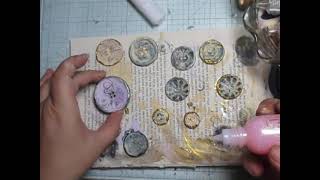 #craftwithme #mixedmedia Ugly Buttons to Pretty Buttons Part 2