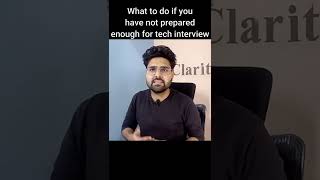 💥 What to do if you have not prepared for interview?| Placements | Software Job|2023| Hindi |#shorts