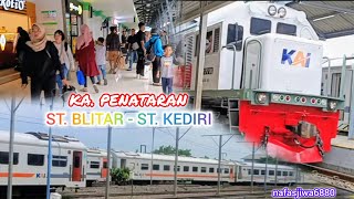 Naik Kereta Api Penataran rute Blitar Kediri#vlog #travel #train