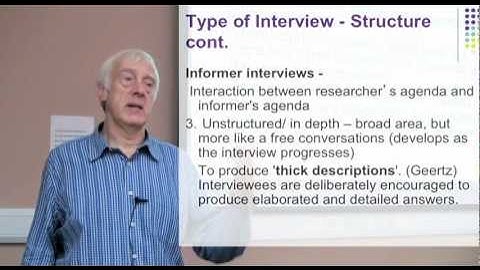 Research Interviewing Part 3: Types of Interviews