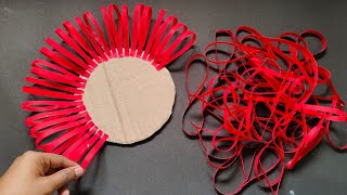 Easy Wall Hanging Craft Idea Best Out Of Waste Cardboard Home Decoration Ideas Wall Hanging