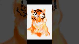 Tiger Timelapse Digital Painting using ArtSet App in Ipad screenshot 5