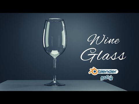 Modellierung Weinglas in Blender 2.8 | Blender Tamil | Blender Tutorial