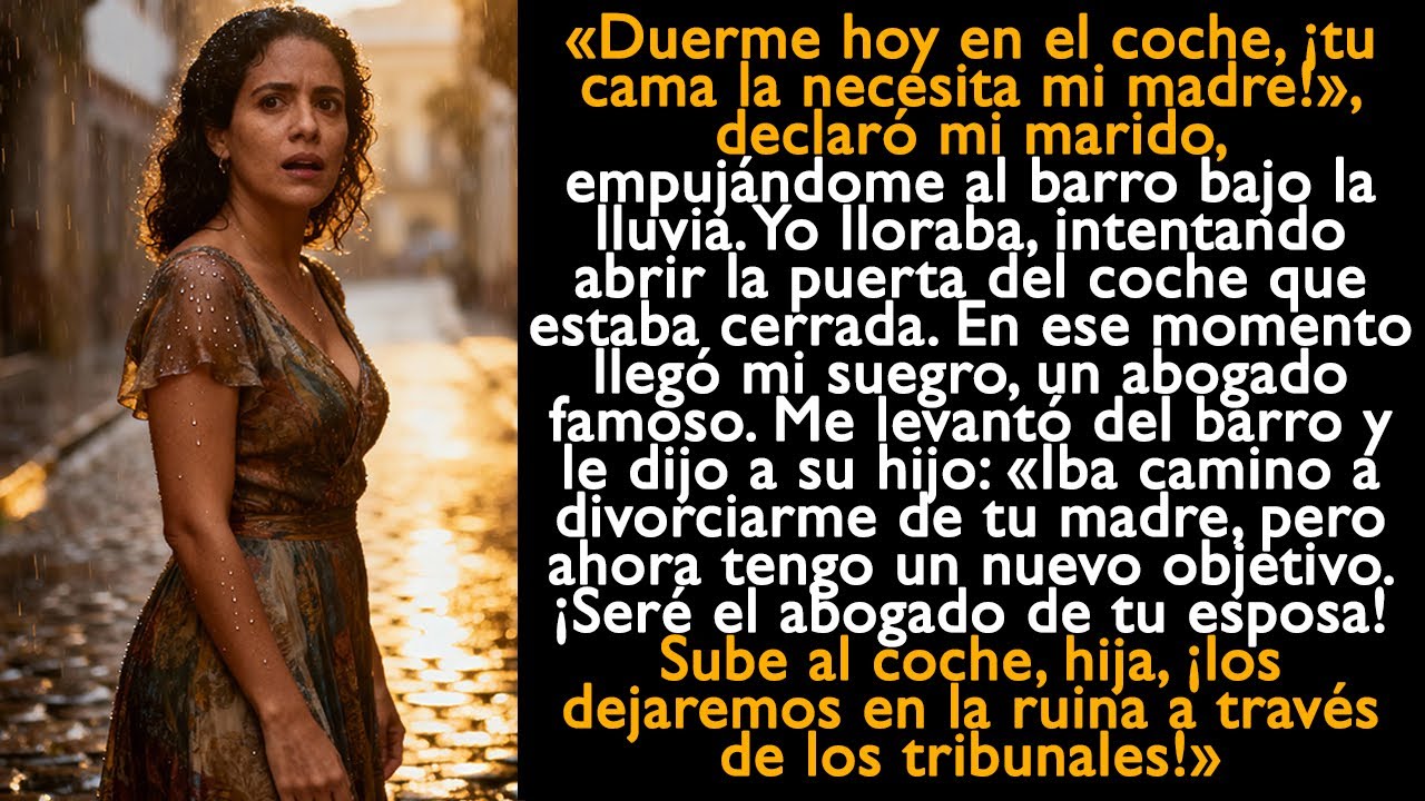 «¡Duerme hoy en el coche, tu cama la necesita mi madre!», declaró mi marido