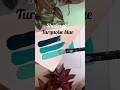 How To Get Turquoise Blue Colour By Acrylics Acrylic Colour Mixing For Turquoise Blue Turquoise 