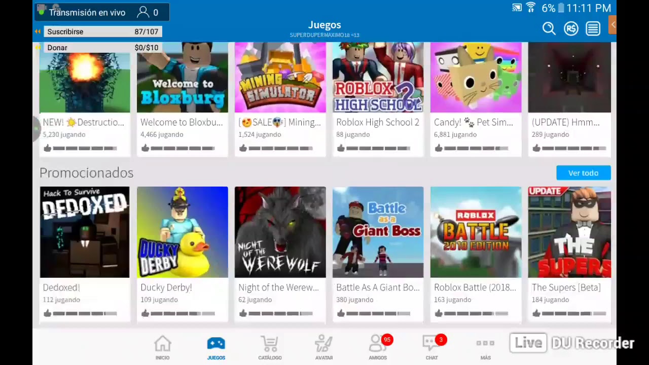 directo donando 5 robux grupo en la descripción - YouTube