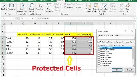 How to Password Protect Particular Excel Cells Excel (2003-2016)