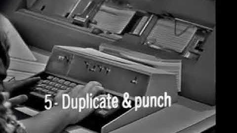 Advanced Operation of the IBM 029 Card Punch (1967)