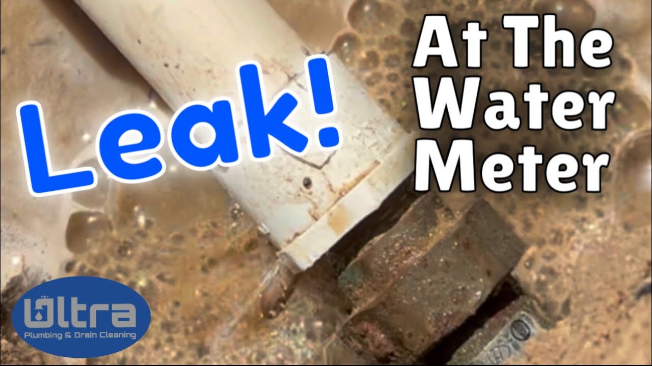Leak At The Water Meter - City Shut Off The Water To Prevent High Water Bill - Cracked PVC Pipe