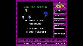 Hydlide Special Japan intro - Nintendo Entertainment System (NES)