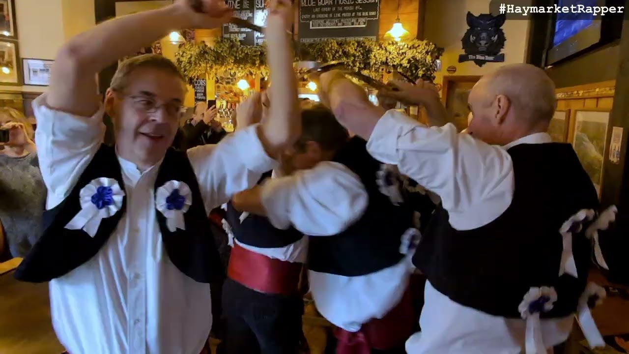 Haymarket Rapper dancing at the Blue Boar, Leicester (pub #08) Full dance + 3  camera angles)