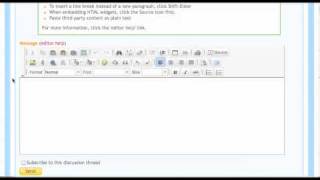 Copying and Pasting into a Discussion Thread