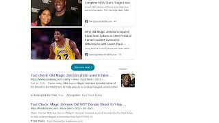 Fact Check: Magic Johnson Did NOT Donate Blood To 'Help Underprivileged Communities Help Fight...