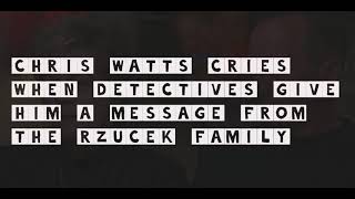 A message from The Rzucek Family