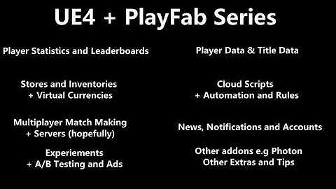 UE4 + Playfab - Part 1: Setup