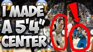 I MADE A 5'4 CENTER!! HE CAN DUNK OVER EVERYBODY!? - NBA 2K17