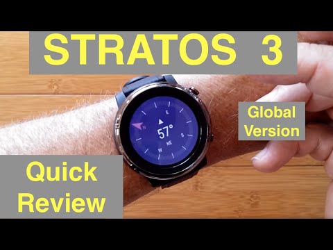 XIAOMI AMAZFIT STRATOS 3 5ATM GPS Sports Fitness Smartwatch: Quick Overview [Global Version]