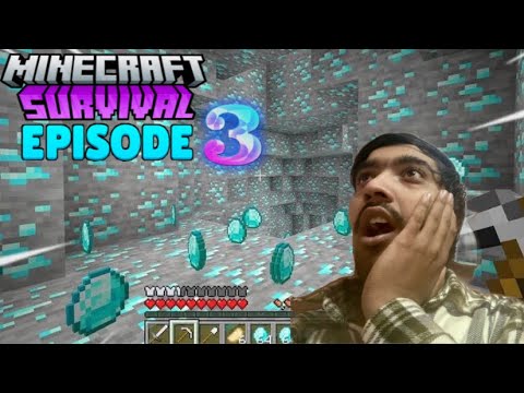Minecraft survival series part 3 | I found diamond | Minecraft mod ...