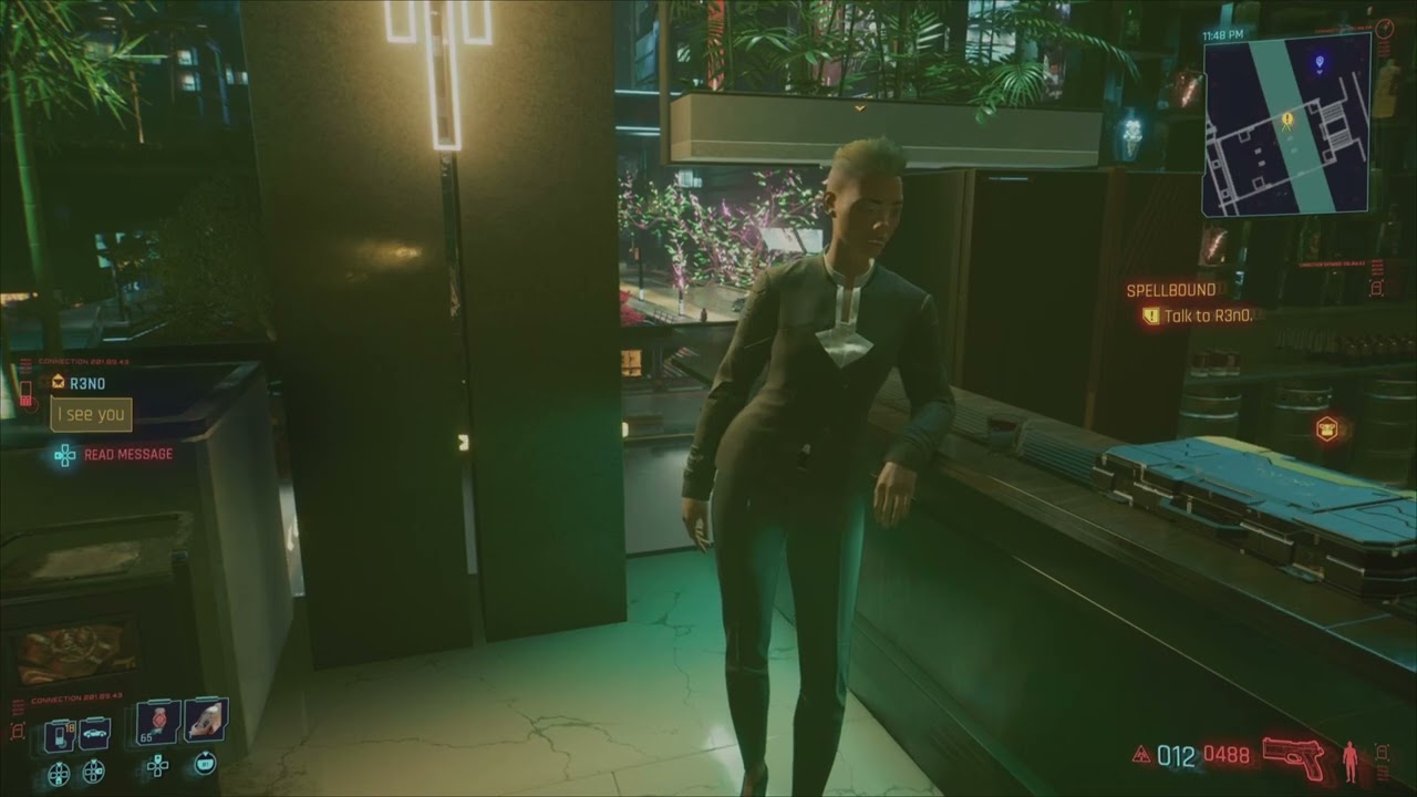 Cyberpunk 2077 Side Job: Spellbound...and Legendary System Reset Quick Hack Crafting Spec Location