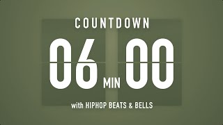 6 Minutes Countdown Timer Flip clock 🎵 / +HIP HOP BEATS