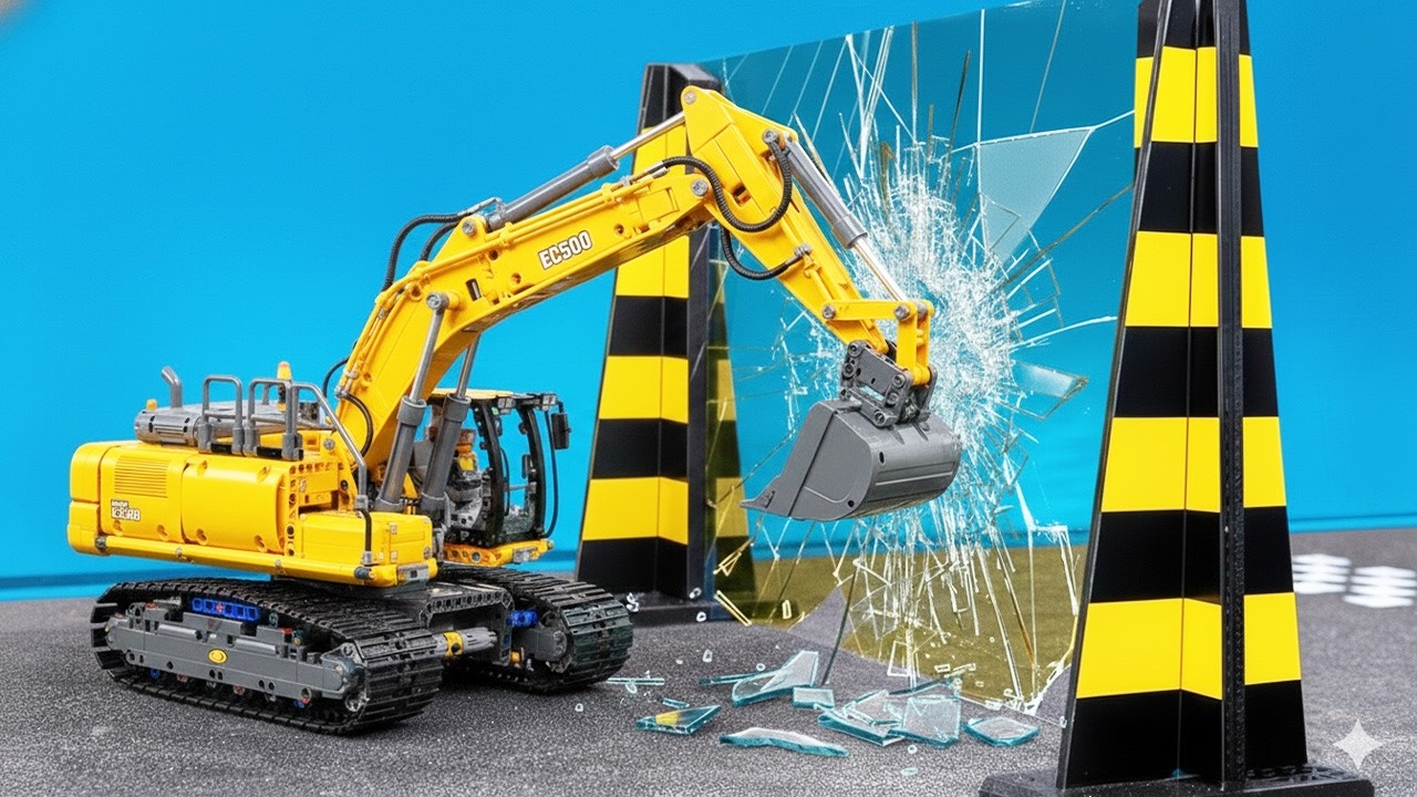 Создание гидравлического экскаватора из конструктора Lego, 2026 год.