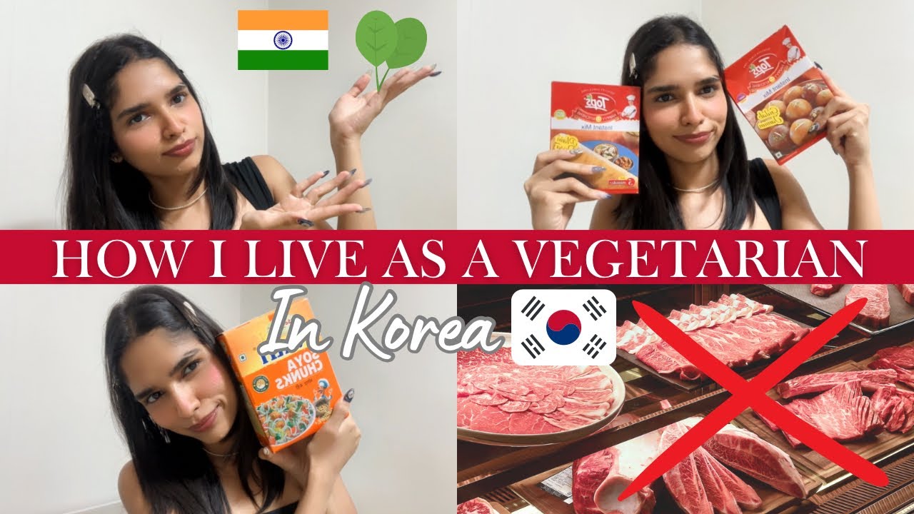 How I Survive As A Vegetarian In Korea 🇰🇷 | 🇮🇳Indian In Korea #korea #india #food
