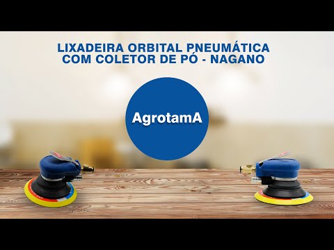 Vídeo de Lixadeira Orbital Pneumática com Coletor de Pó