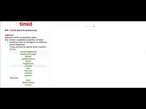 timid