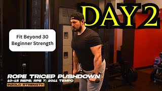 Fit Beyond 30 Beginner Strength Program - Day 2