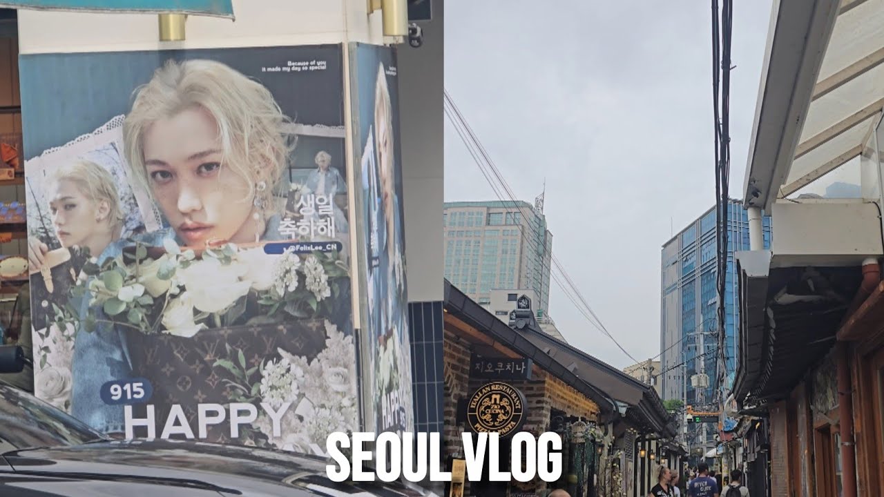 seoul vlog ~ felix's birthday & exploring Bukchon village
