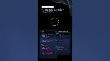AI inside loader using JavaScript #loader #cssanimation