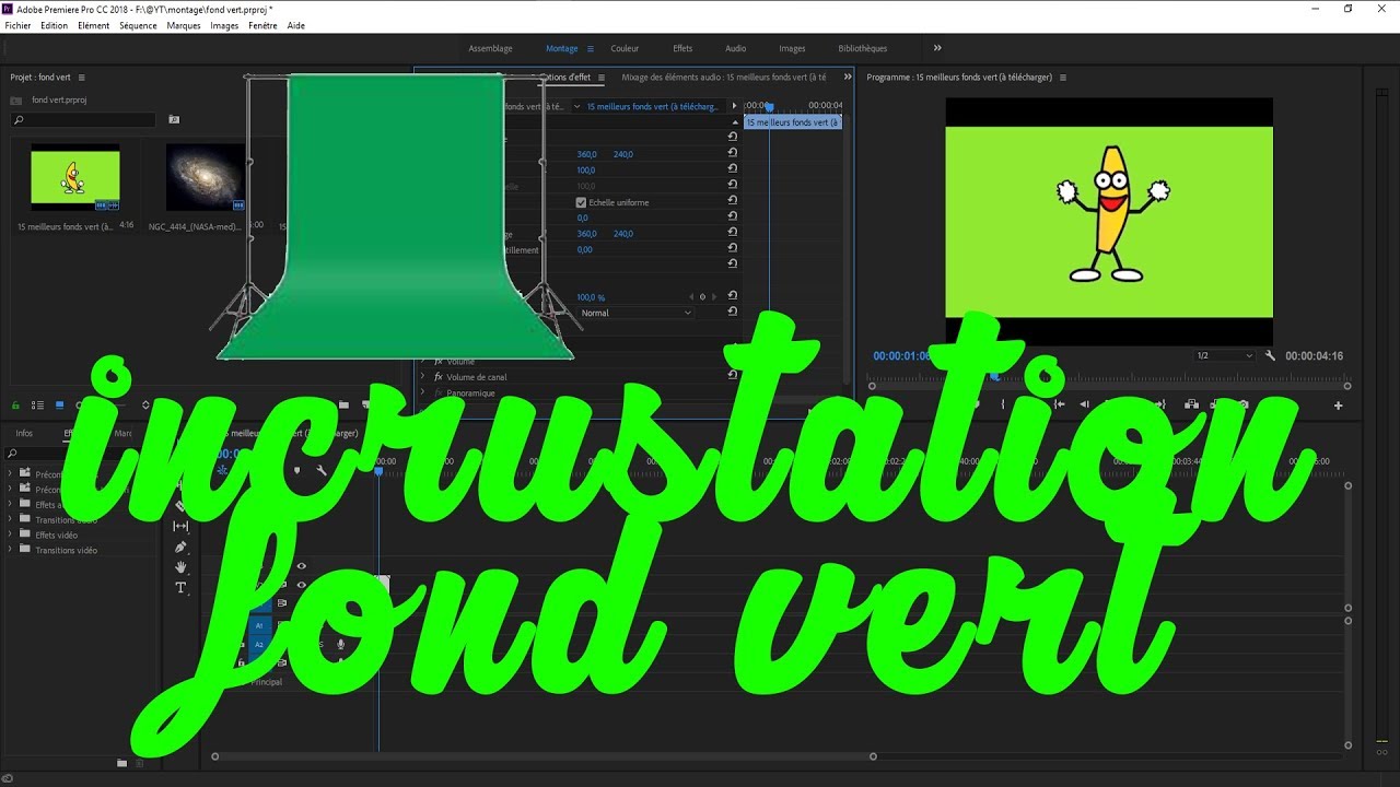[TUTO] INCRUSTATION FOND VERT SUR ADOBE PREMIERE PRO All On Tech Fr