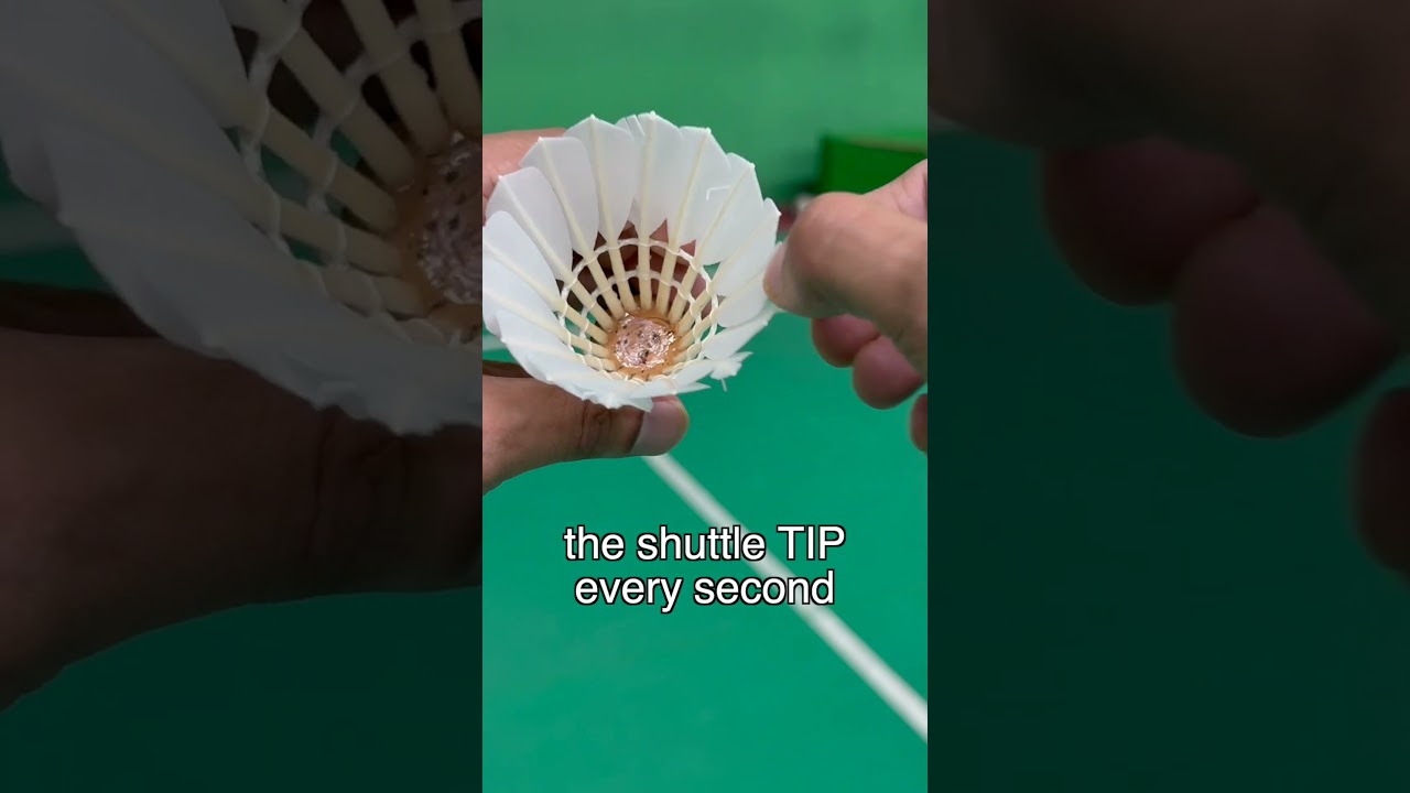 Tips to change the speed of a badminton shuttlecock