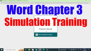 Word Chapter 3: Simulation Training | Simulation Exam | Simulation Training | @PearsonSolution