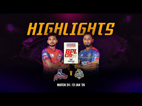 Match 24 Highlights | Rajshahi Warriors 🆚 Dhaka Capitals | BPL 2026
