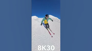 Insta360 X4 Skiing Test with Ski Pole Mount  #insta360x4 #skiing #insta360 #skiingtips