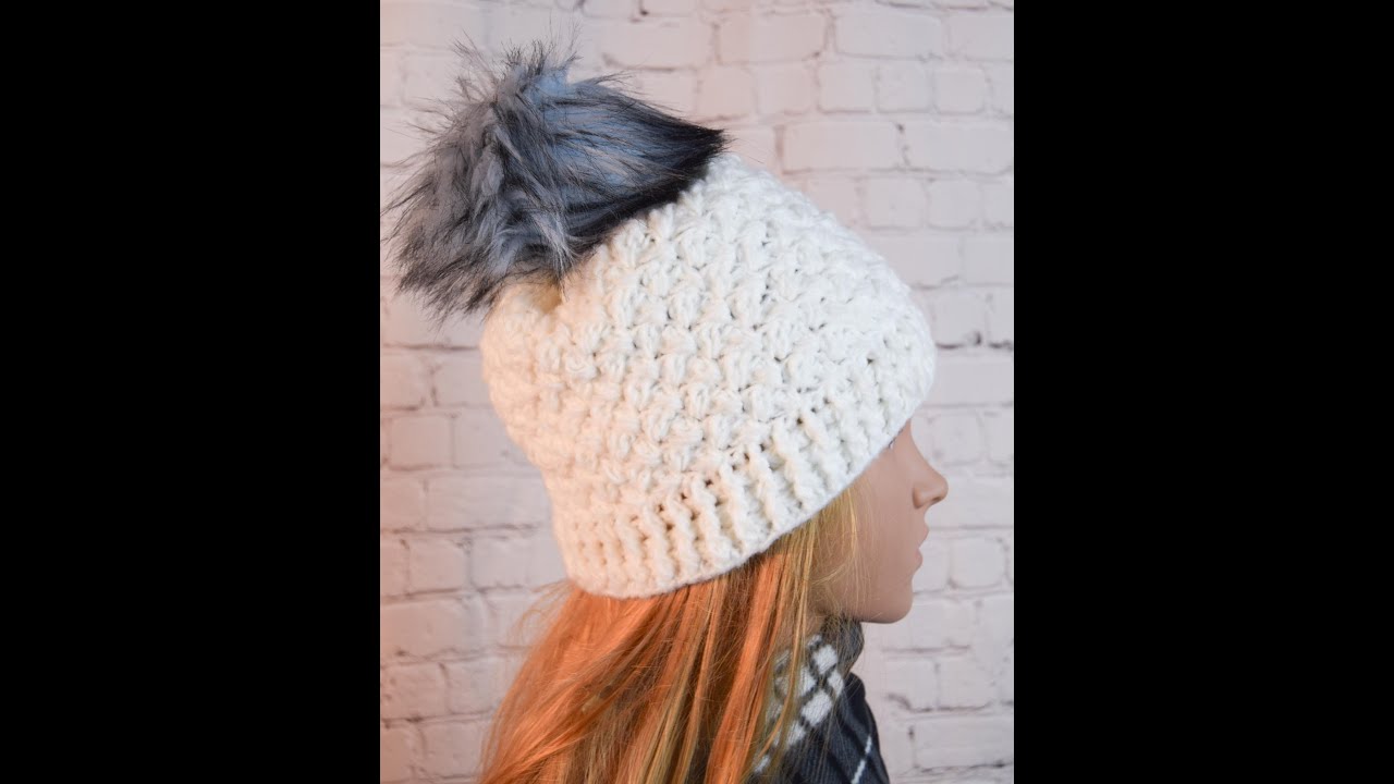 How to attach a pom-pom to a handmade hat? - YouTube