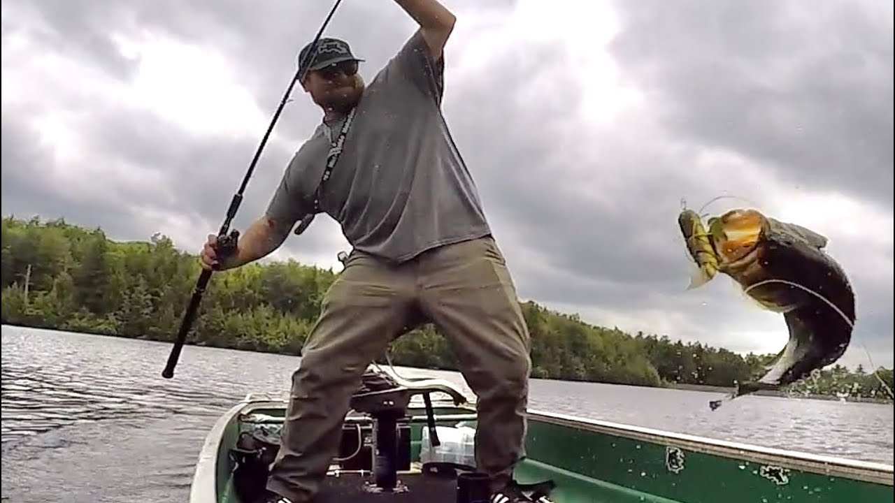 Swimbait Fishing Cast2Catch - Big Largemouth Bass eats big swimbait.
