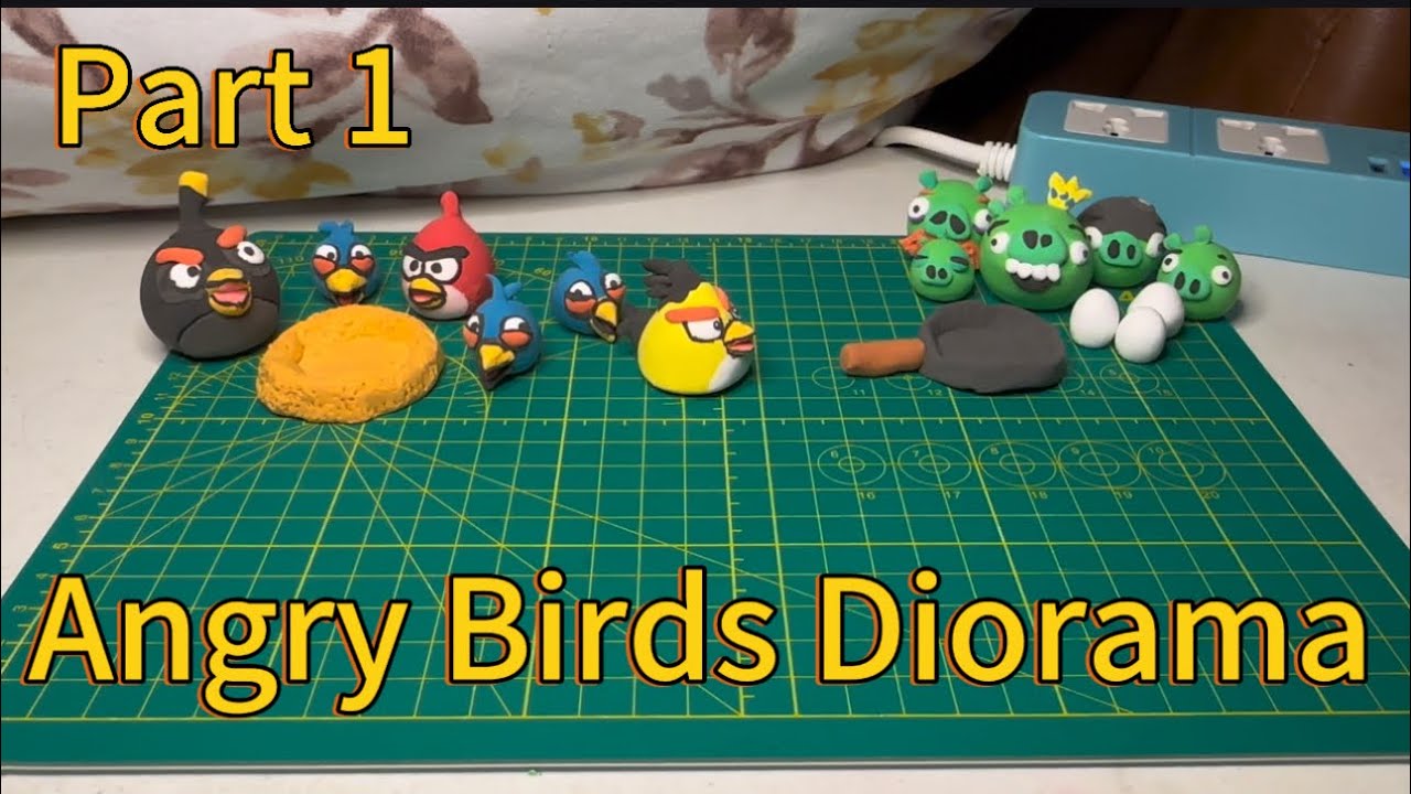 Angry Birds🪶 Diorama with Polymer Clay Part 1✨