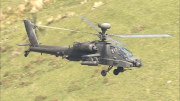 MACH LOOP:  LOW LEVEL UK APACHE AT LFA7 ! 🇬🇧