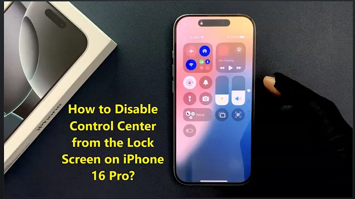 How to Disable Control Center from the Lock Screen on iPhone 16 Pro?