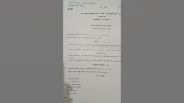 Business Environment question paper M.com previous(BADM) 2025 #viral #shorts #mcom #exam#unstoppable